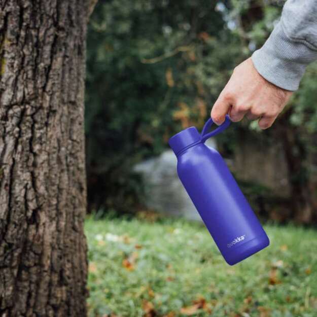 Quokka Solid su dirželiu – nerūdijančio plieno termo butelis 510 ml su dirželiu (Dusk Blue) 9