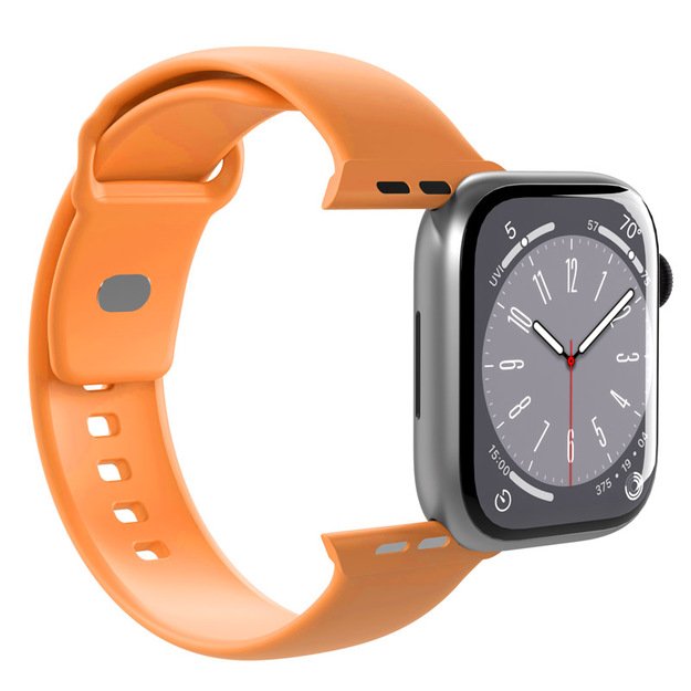 PURO ICON – elastingas dirželis, skirtas Apple Watch 38/40/41 mm (S/M & M/L) (abrikosinis)