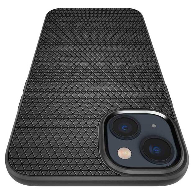 Spigen Liquid Air – dėklas, skirtas iPhone 15 Plus / iPhone 14 Plus (juodas)