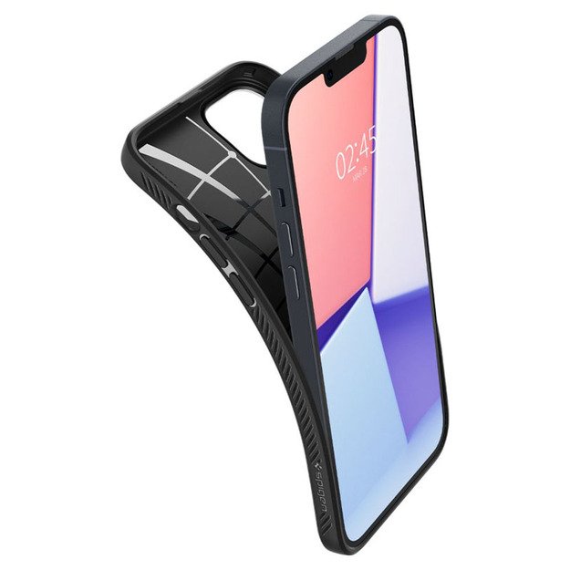 Spigen Liquid Air – dėklas, skirtas iPhone 15 Plus / iPhone 14 Plus (juodas)