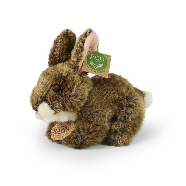 Pliušinis žaislas „Rappa“ – triušis, 17 cm, ekologiškas