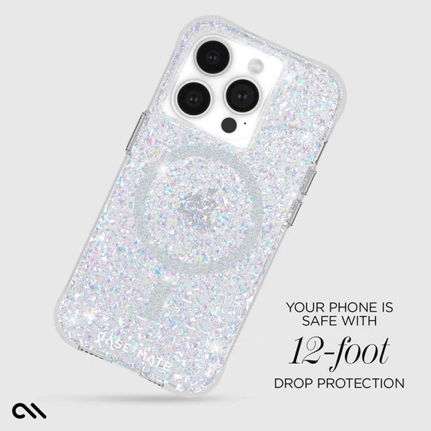 „Case-Mate Twinkle MagSafe“ – „iPhone 15 Pro“ dėklas (diskotekos spalvos)