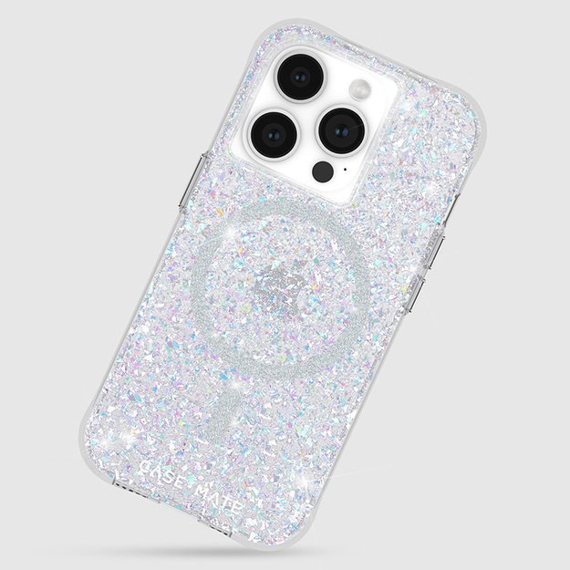 „Case-Mate Twinkle MagSafe“ – „iPhone 15 Pro“ dėklas (diskotekos spalvos)
