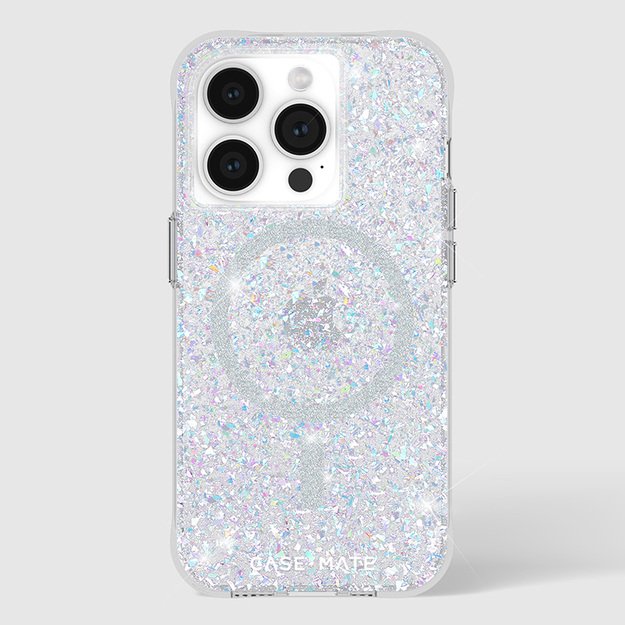 „Case-Mate Twinkle MagSafe“ – „iPhone 15 Pro“ dėklas (diskotekos spalvos)