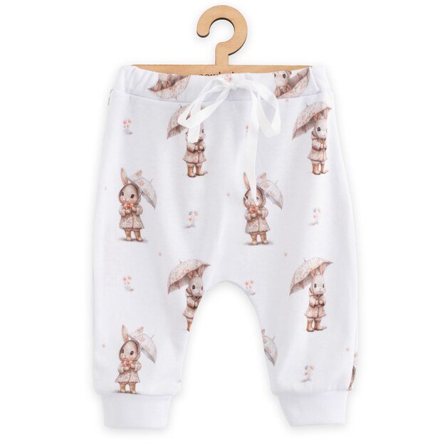 Vaikiškos medvilninės sportinės kelnės New Baby For Babies zuikio formos, 56 (0-3 mėn.)
