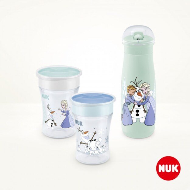 NUK Mini Magic 360° kūdikio puodelis su dangteliu Ledo šalis Elsa 230 ml