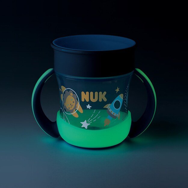 Kūdikio puodelis Mini Magic NUK Cup Night 160 ml mėlynas