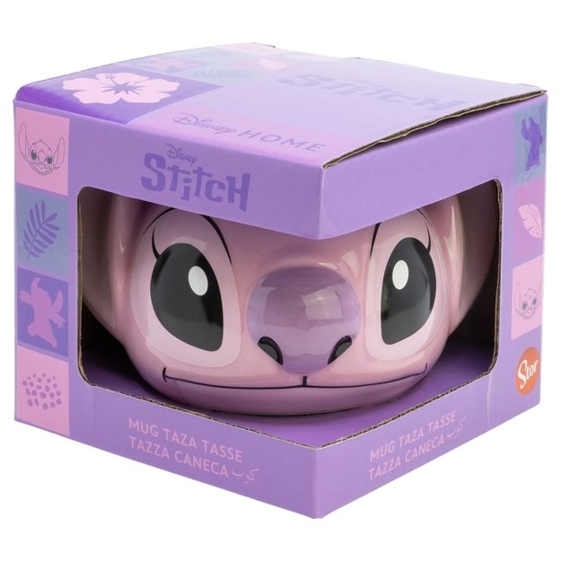 „Disney Stitch“ – 3D keraminis puodelis dovanų dėžutėje iš „Angel Collection“, 375 ml