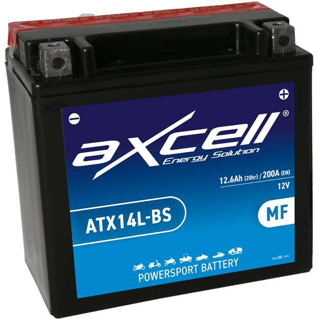Axcell MF 12Ah 200A -/+ 12V akumuliatorius 150x87x145mm  