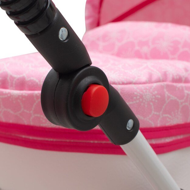 Prabangus lėlių vežimėlis „New Baby COMFORT“ rožinis