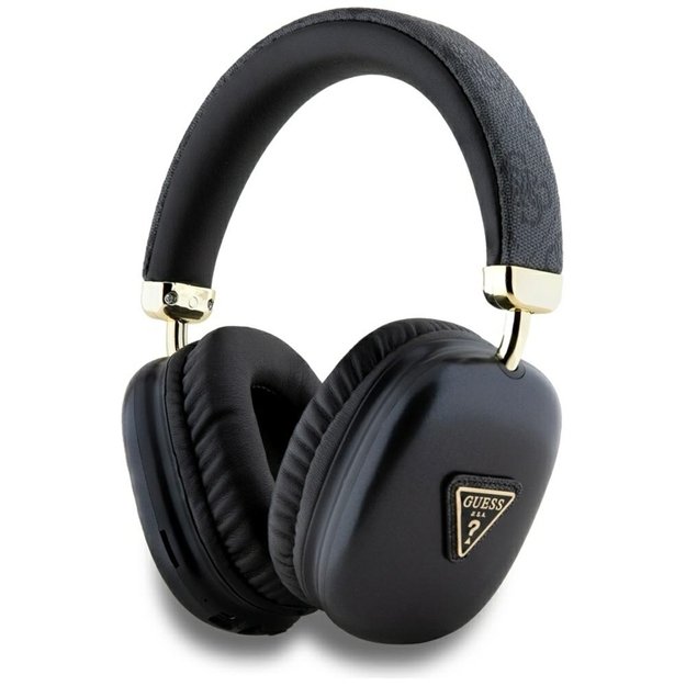 Belaidės „Guess 4G Triangle Logo“ ausinės su „Bluetooth V5.3“ (juodos)