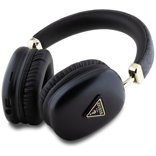 Belaidės „Guess 4G Triangle Logo“ ausinės su „Bluetooth V5.3“ (juodos) 3