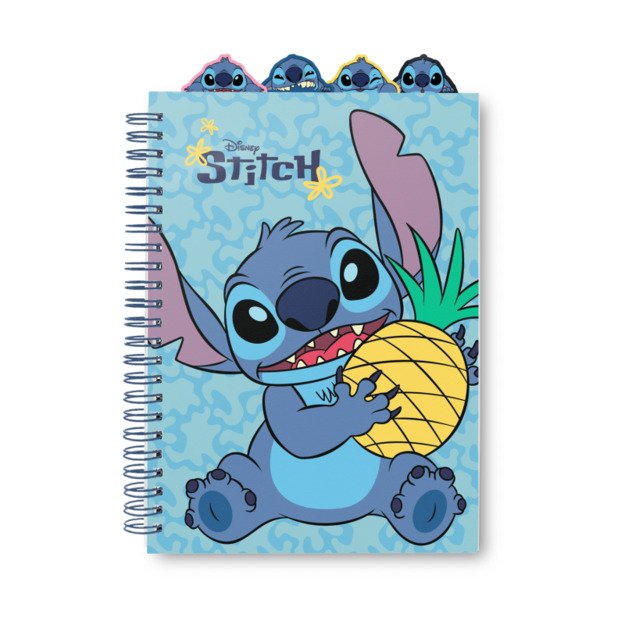 „Disney Stitch“ – užrašų knygelė / bloknotas A5 formatu iš tropikų kolekcijos 6