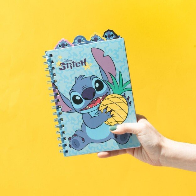 „Disney Stitch“ – užrašų knygelė / bloknotas A5 formatu iš tropikų kolekcijos 4