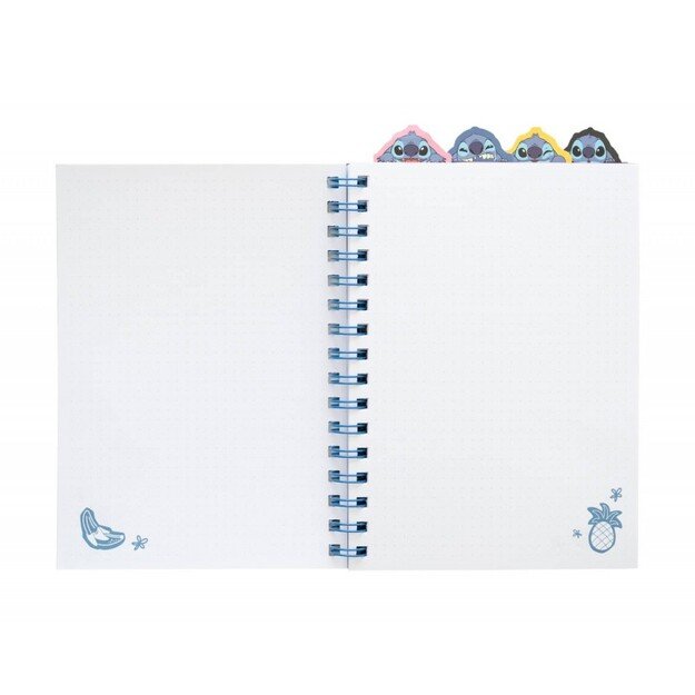 „Disney Stitch“ – užrašų knygelė / bloknotas A5 formatu iš tropikų kolekcijos 1