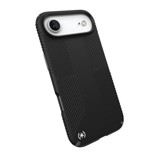 „Speck Presidio2 Grip MagSafe“ dėklas „iPhone 17 Air“ (juodas / pilkas / baltas) 16