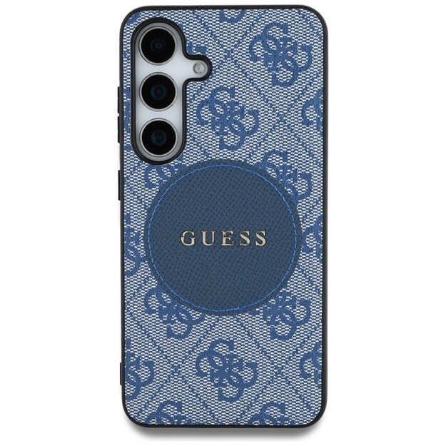 „Guess 4G Round Patch Classic Logo MagSafe“ dėklas, skirtas „Samsung Galaxy S25“ (mėlynas) 3