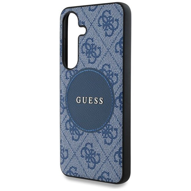 „Guess 4G Round Patch Classic Logo MagSafe“ dėklas, skirtas „Samsung Galaxy S25“ (mėlynas) 6