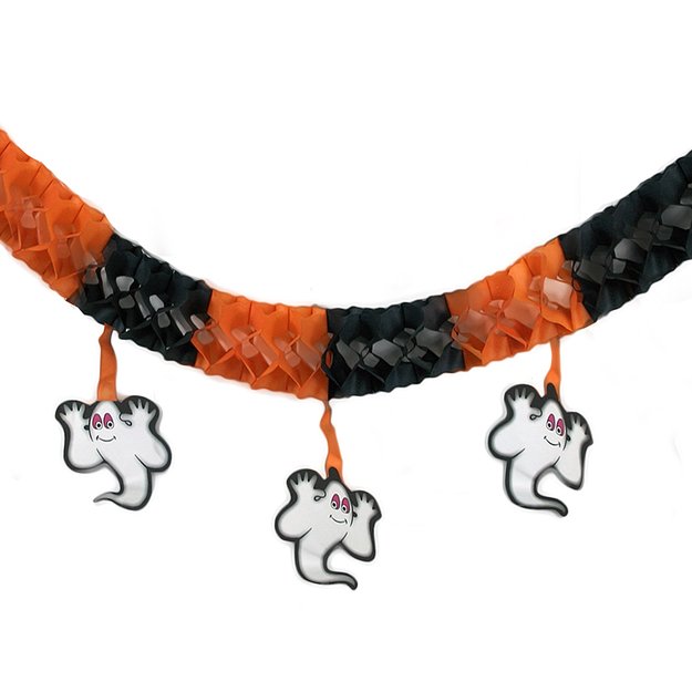 Garland Halloween ghost paper 3 m 1