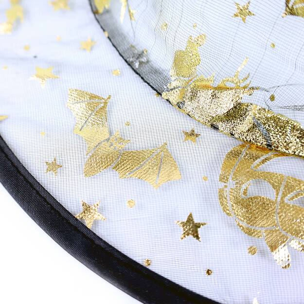 Children witch hat with golden decor 3