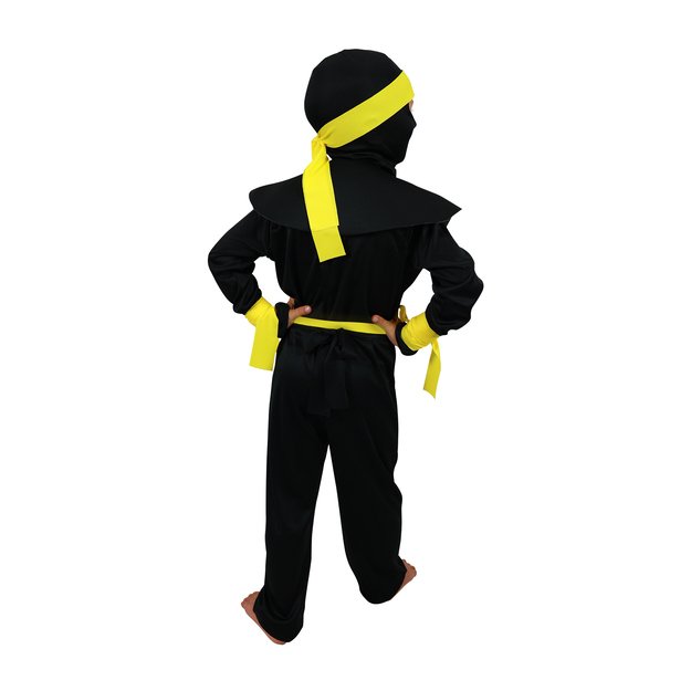 Vaikiškas kostiumas - geltonas NINJA (S) 4