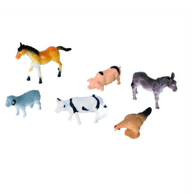 Domestic animals 6 pcs per pack 1