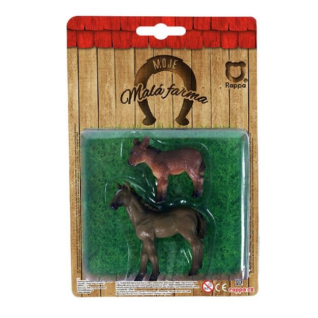 Farm animals 2 in 1 - horse and donkey