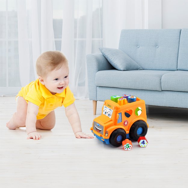 the Bus insert puzzle for babies 1