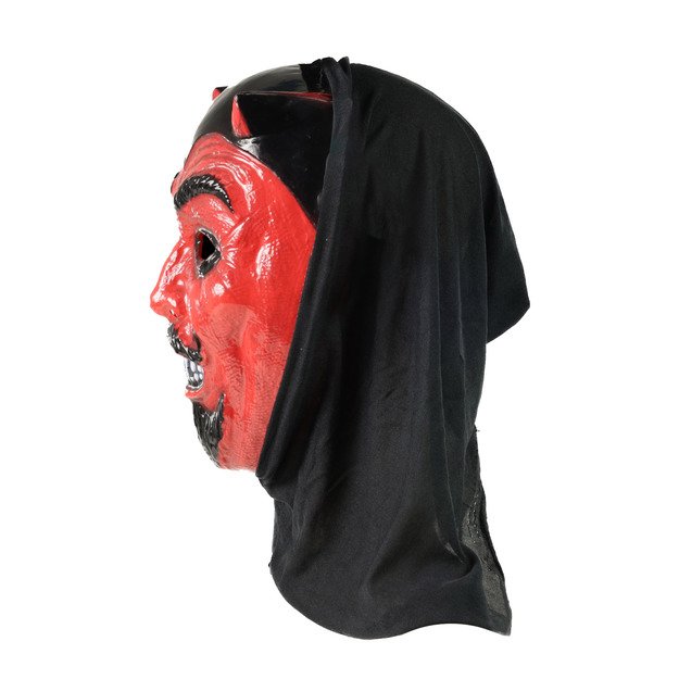 Devil mask with horns for adults 4
