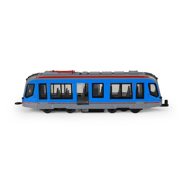 Tram metallic blue 20 cm 3