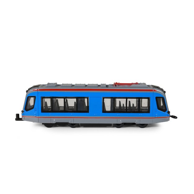 Tram metallic blue 20 cm 7