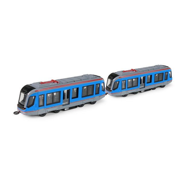 Tram metallic blue 20 cm 5