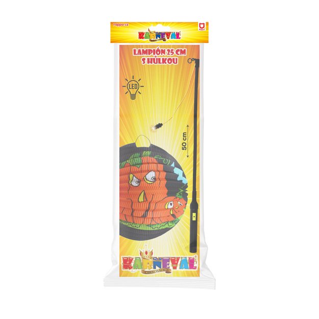 Lantern Halloween pumpkin 25cm stick 2