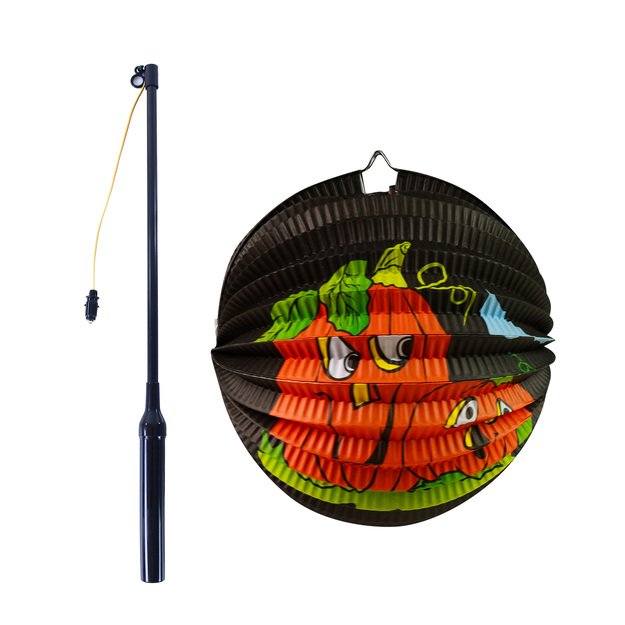 Lantern Halloween pumpkin 25cm stick 1