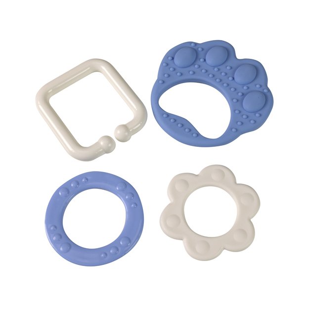 Bear paw blue teether 3
