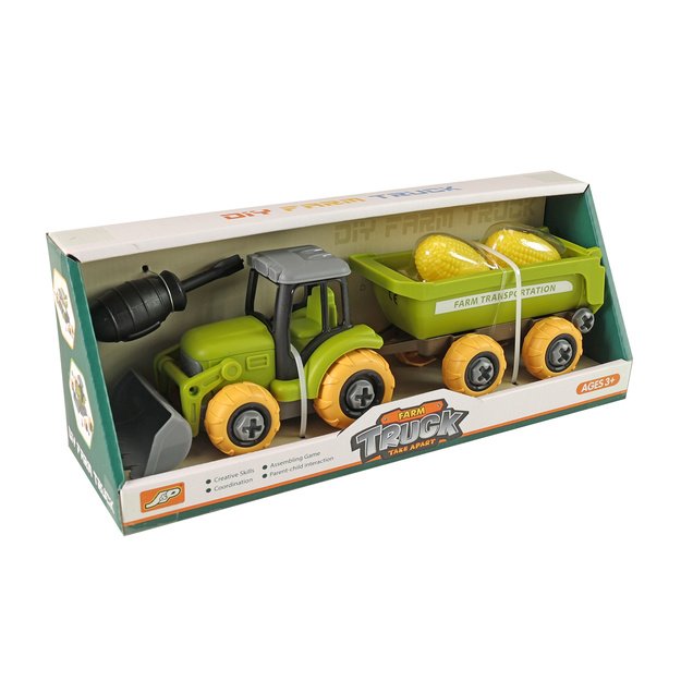 Plastic screw tractor with siding 2