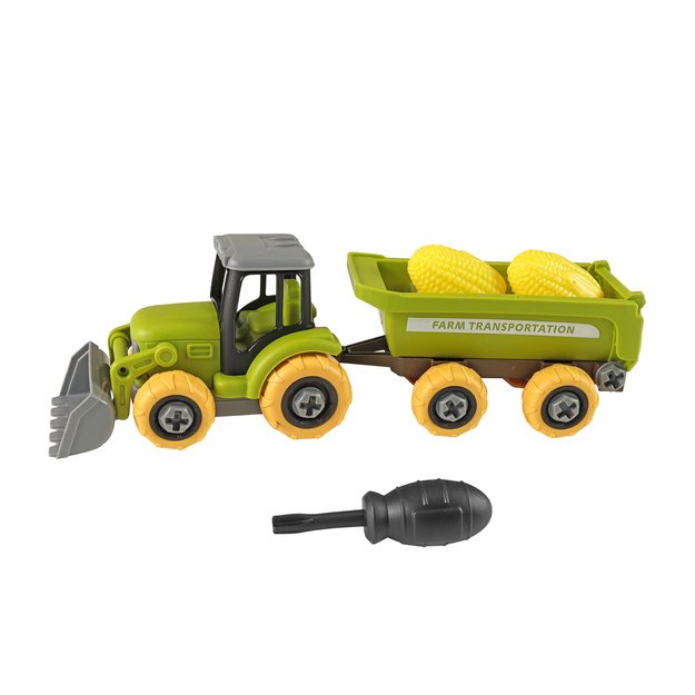 Plastic screw tractor with siding