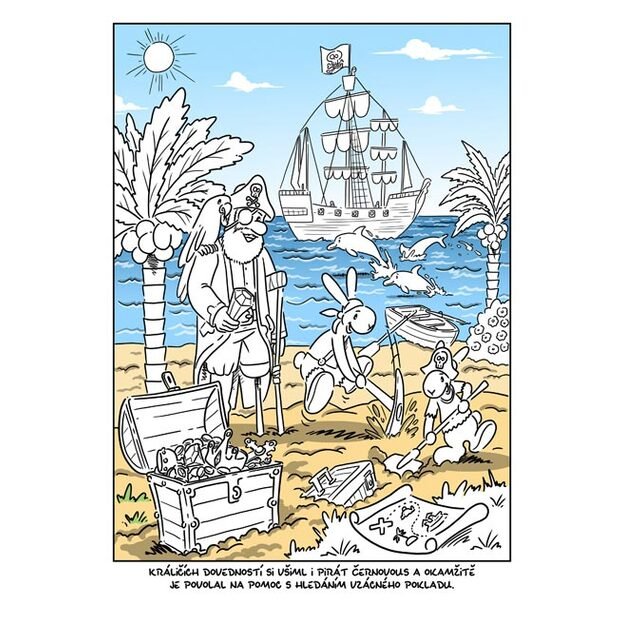 Spalvinimo puslapiai MFP A4 Bobui ir Bobekui 4