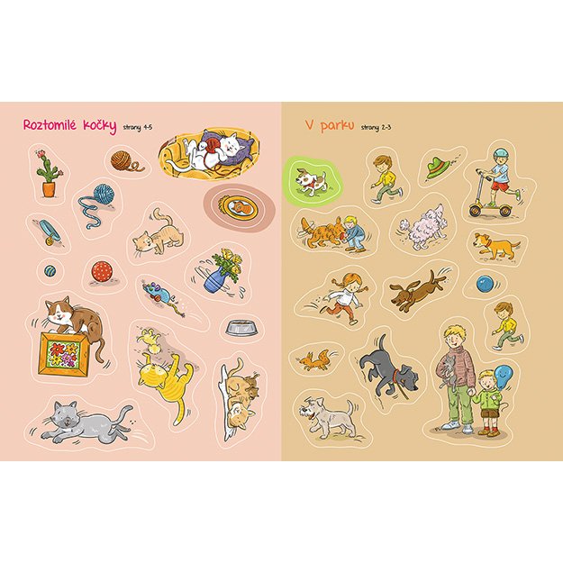 Lipdukų knyga „Naminiai gyvūnai“ 3