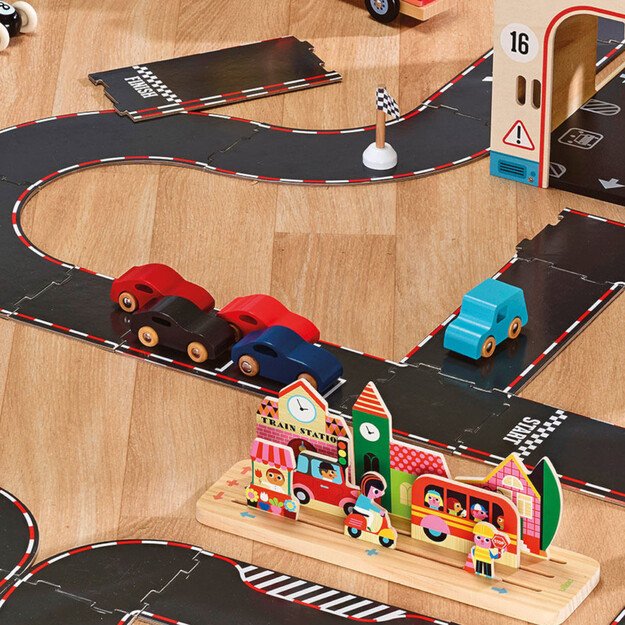 Vilac 4 medinių mašinėlių rinkinys Super Vilacity 6