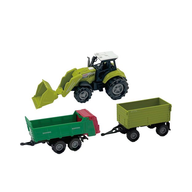 Traktorius su priedais, šviesomis ir garsu 1