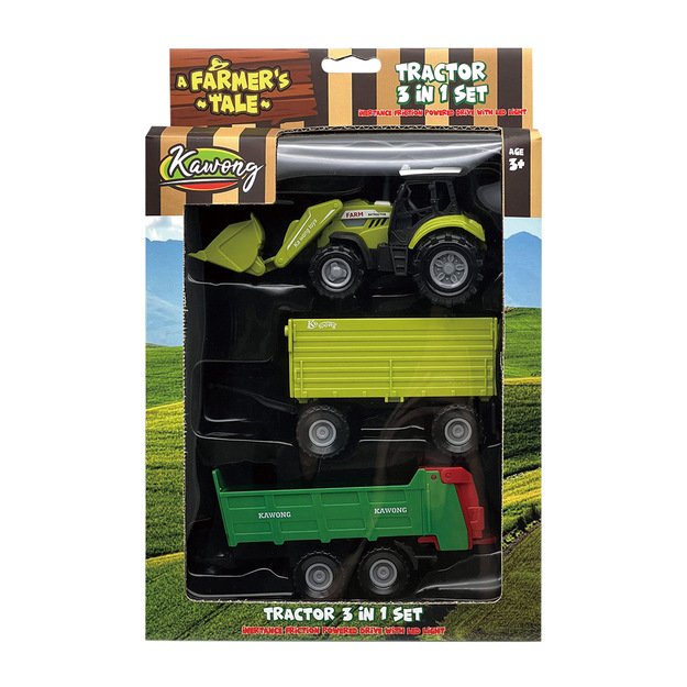 Traktorius su priedais, šviesomis ir garsu 2