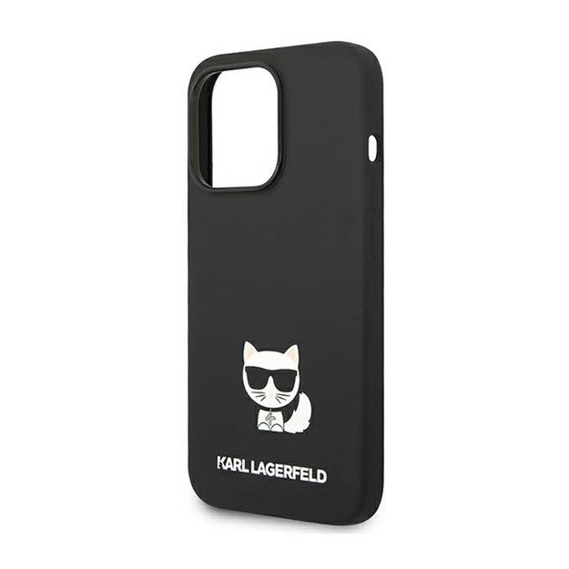 Karl Lagerfeld Choupette Body dėklas, skirtas iPhone 14 Pro (juodas) 14
