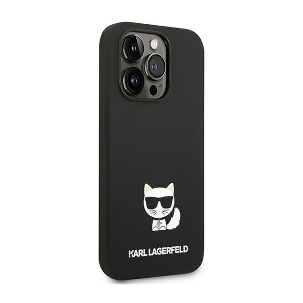 Karl Lagerfeld Choupette Body dėklas, skirtas iPhone 14 Pro (juodas) 12