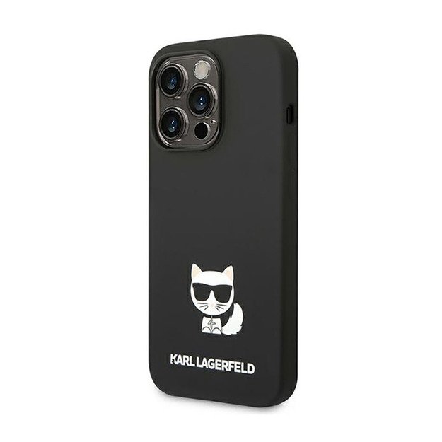 Karl Lagerfeld Choupette Body dėklas, skirtas iPhone 14 Pro (juodas) 10