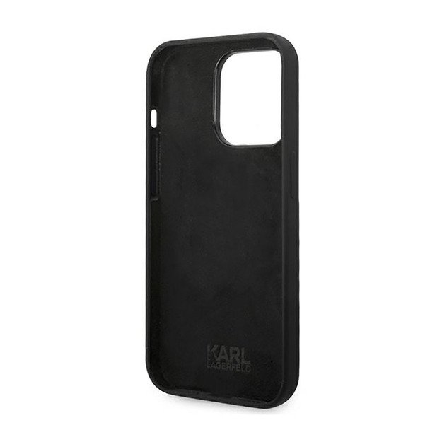 Karl Lagerfeld Choupette Body dėklas, skirtas iPhone 14 Pro (juodas) 15