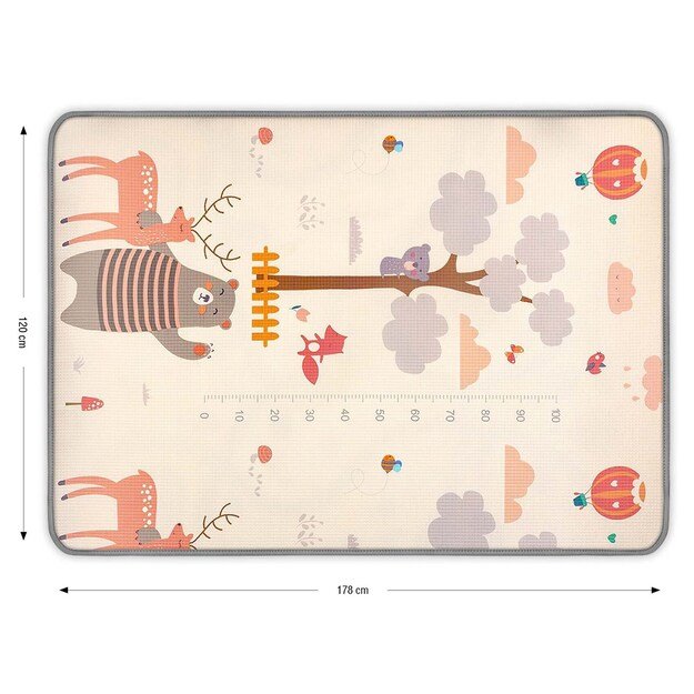 Dvipusis putplasčio bloknotas Milly Mally Kinder Animals 178x120 cm 1