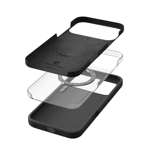 „Crong Color Cover Magnetic“ dėklas „MagSafe iPhone 17 Pro Max“ (akmens smėlio spalvos) 5