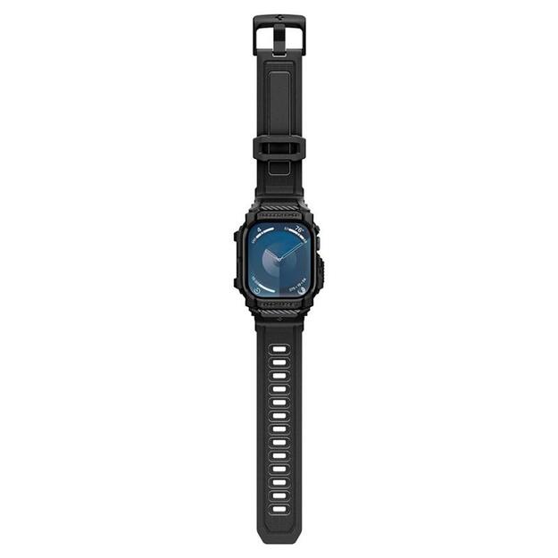 „Spigen Rugged Armor Pro“ – dirželis su dėklu, skirtas „Apple Watch 10“ (46 mm) (matinis juodas) 5