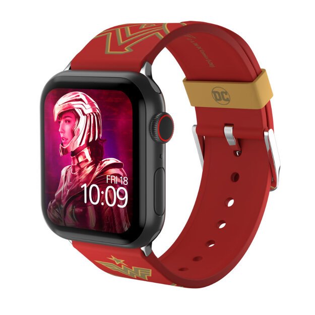 DC Comics – Apple Watch 38/40/41/42/44/45/49 mm apyrankė (Wonder Woman 1984: Crimson Armor)